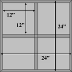 2x2 24x24 T-Shirt Layout - grey w measurements