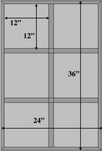 2x3 24x36 T-Shirt Layout - grey w measurements