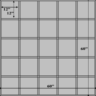 5x5 60x60 T-Shirt Layout - grey w measurements