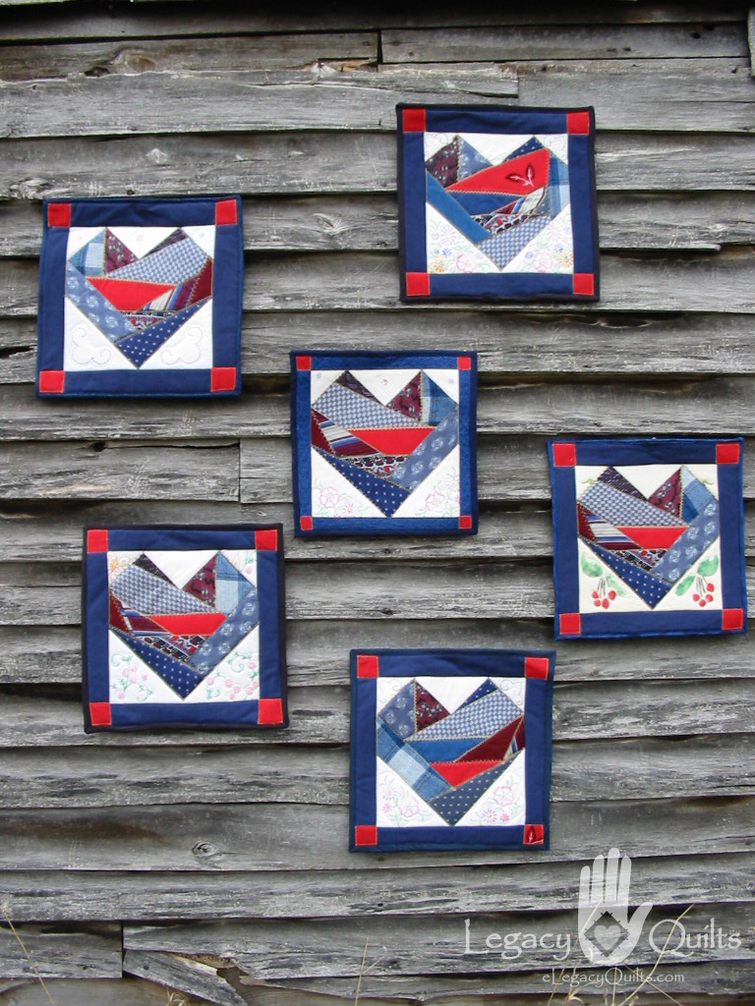 Crazy Hearts - 15x15 Patchwork
