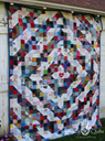 Millennium Quilt 2000 - 100x92 Patchwork angle
