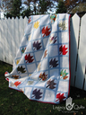 Moms Maple Leaves - 96x100 Patchwork