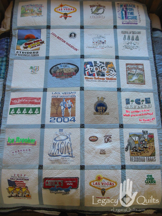 Tom Dolan Marathon Ts - 61x90 TShirt Quilt