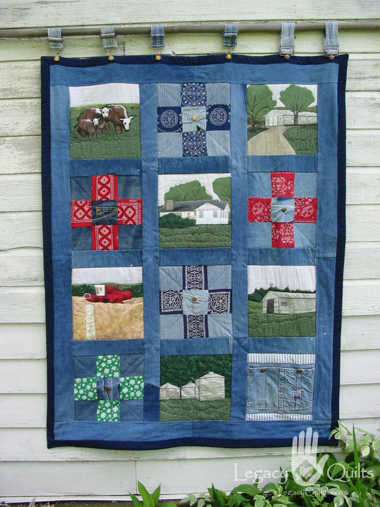 Trapp's Farm II - 44x56 Patchwork & Landscapes
